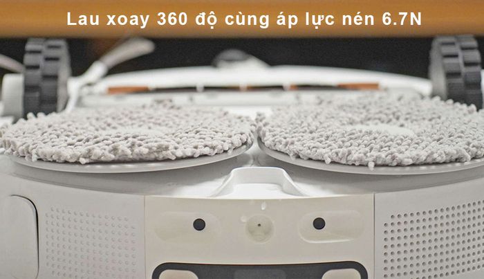 Robot hút bụi Dreame L10 Ultra có khả năng lau xoay 360 độ