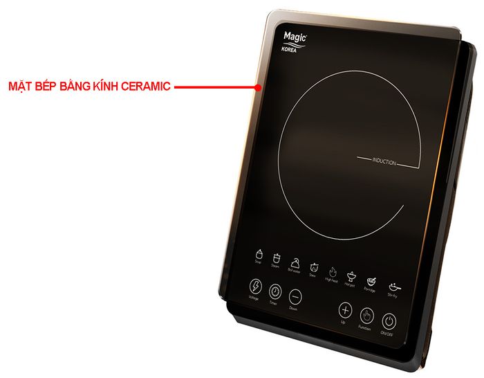 Mặt bếp điện từ Magic A-50 bằng kính Ceramic 