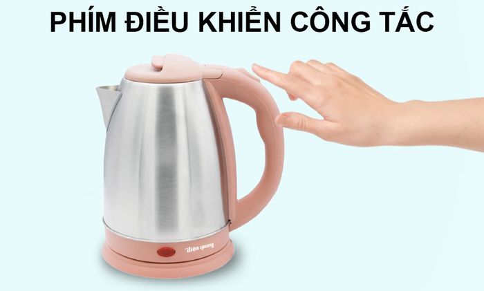 Ấm đun nước siêu tốc ĐQ EKT07 1518 BR điều khiển công tắc