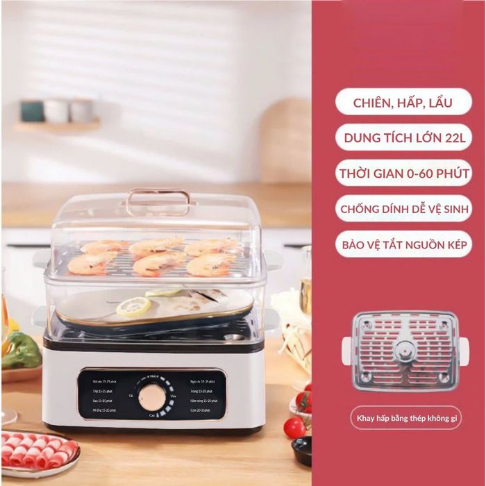 Nồi lẩu hấp đa năng Perfect PF-LH12 22 Lít