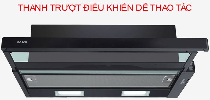 Máy hút mùi Bosch DFT93CA61B tích hợp thanh trượt điều khiển 