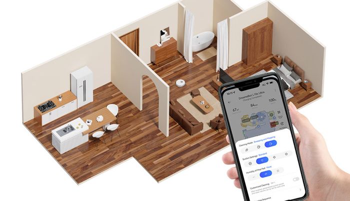 Robot hút bụi lau nhà Dreame có tính năng bản đồ mạnh mẽ