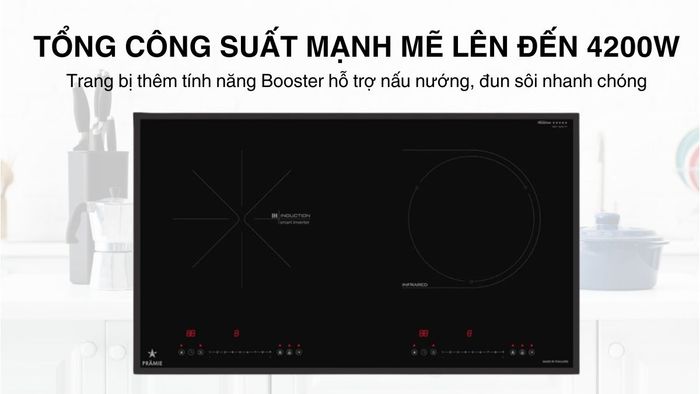 Pramie PRTH-N1 hoạt động với tổng công suất lên đến 4200W