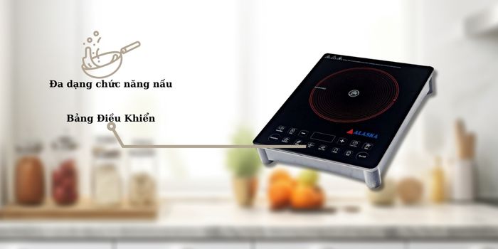 Chức năng nấu của bếp hồng ngoại Alaska CP-10