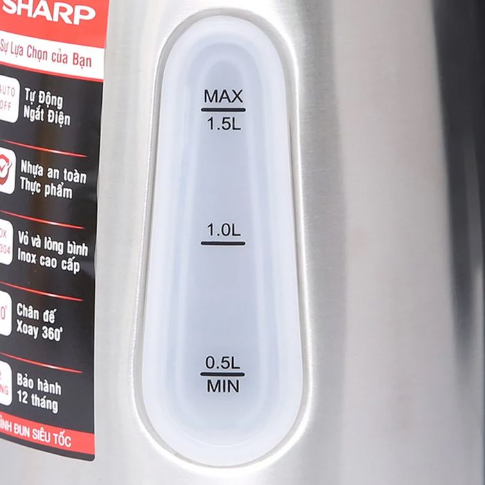Cột chỉ mực nước bình đun siêu tốc Sharp EKJ-15EVS-ST