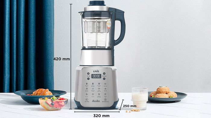 Máy làm sữa hạt Unie V9S có kiểu dáng đơn giản và hiện đại