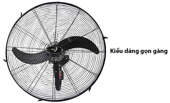 Quạt treo công nghiệp Asiavina L24001-DV0 - Đen kiểu dáng gọn gàng