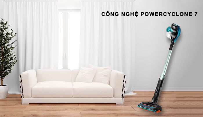 Máy Hút Bụi Philips FC6728/01 được tích hợp công nghệ PowerCyclone 7