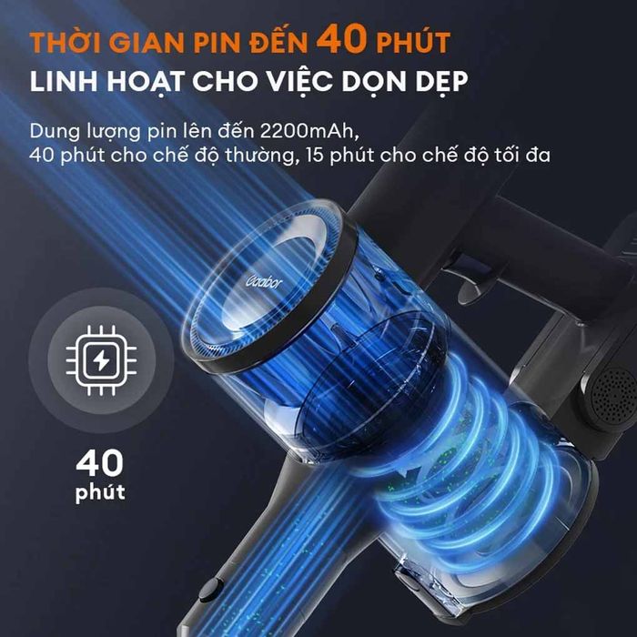 Pin máy hút bụi Gaabor VCL10E-BK01A dung lượng 2200mAh