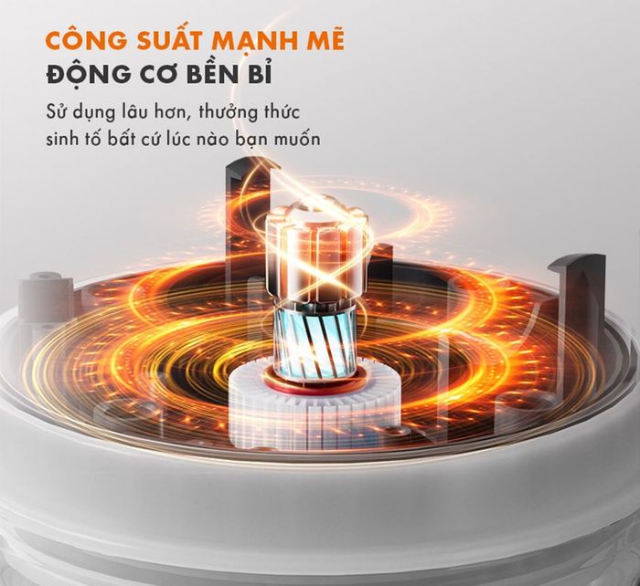 Gaabor GF-M03D có khả năng xay sinh tố nhanh chóng