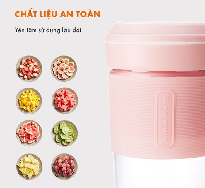 Cốc xay được làm bằng chất liệu an toàn