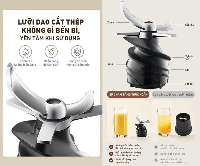 Lưỡi dao cắt bằng thép không gỉ bền bỉ