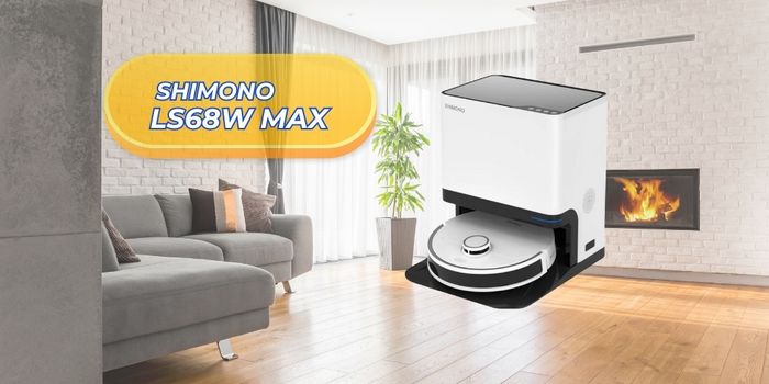 Robot Hút Bụi Lau Shimono LS68W Max sở hữu thiết kế tinh tế