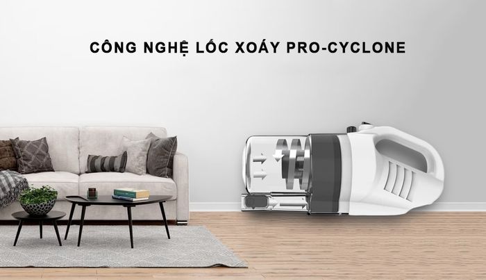 Công nghệ lốc xoáy Pro-Cyclone của máy hút bụi Eluxgo SVC1019L