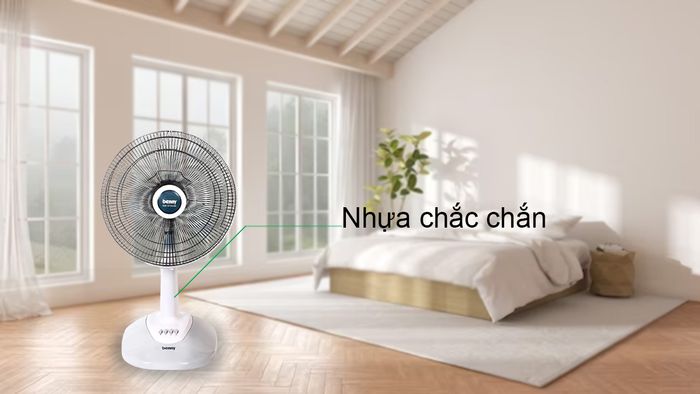 Quạt bàn Benny BFT46 làm từ vật liệu chắc chắn