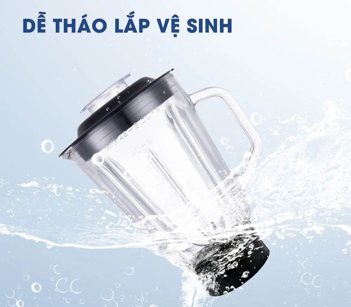 Các bộ phận của máy xay sinh tố Kalite KLB650 dễ tháo lắp