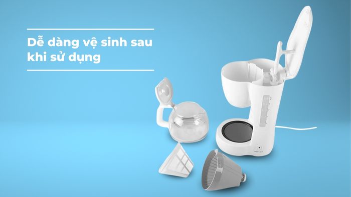 Tháo lắp dễ dàng để vệ sinh máy thuận tiện sau khi sử dụng