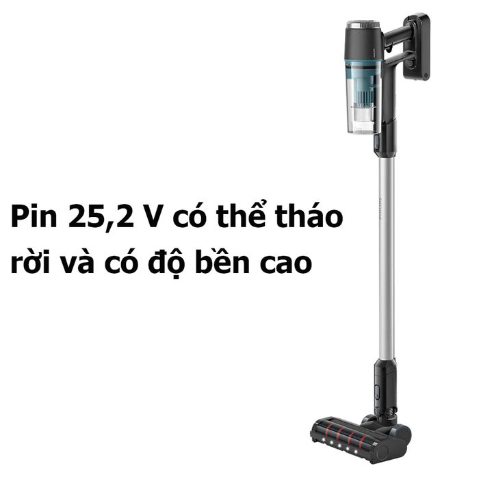 Philips XC3031/01 dùng viên pin 25.2V độ bền cao có thể tháo rời