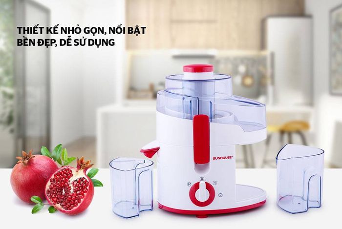 Máy ép trái cây Sunhouse SHD5520 kiểu dáng gọn gàng