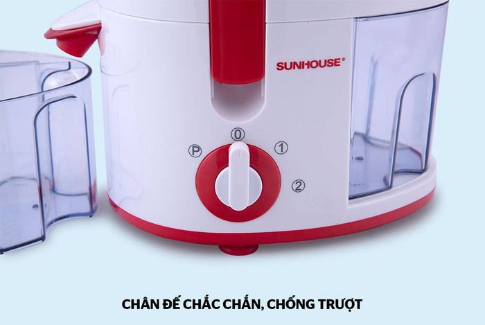 Chân đế máy ép rất chắc chắn, chống trượt tốt