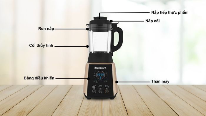 Các bộ phận của máy xay nấu đa năng Bluestone BLB-6033