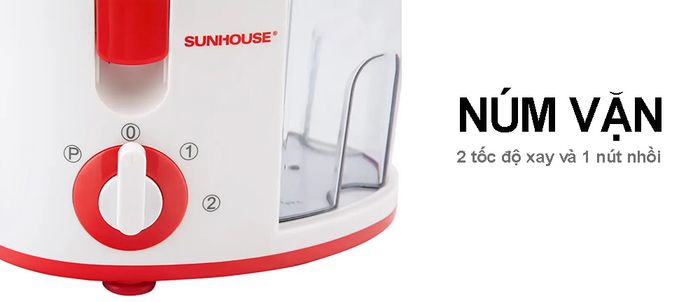 Điều chỉnh tốc độ xay bằng núm vặn rất dễ thao tác