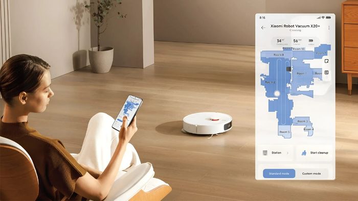 X20 Plus có thể điều khiển từ xa qua ứng dụng Mi Home