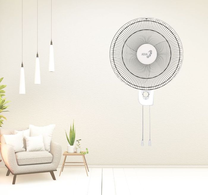 Quạt treo tường Asiavina VY357690 - Trắng có thiết kế nhỏ gọn