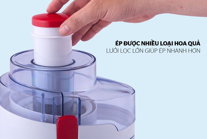 Lọc nước ép nhanh nhờ lưới lọc 2 lớp