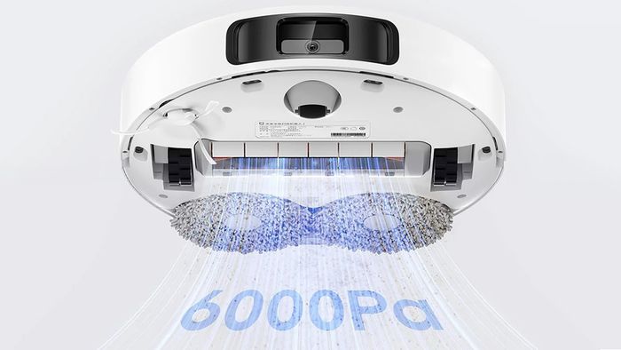 Xiaomi Vacuum X20 Plus có lực hút mạnh mẽ lên đến 6000Pa
