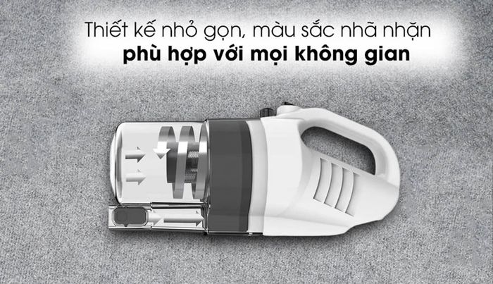 Thiết kế nhỏ gọn của máy hút bụi Shimono Eluxgo SVC1019L