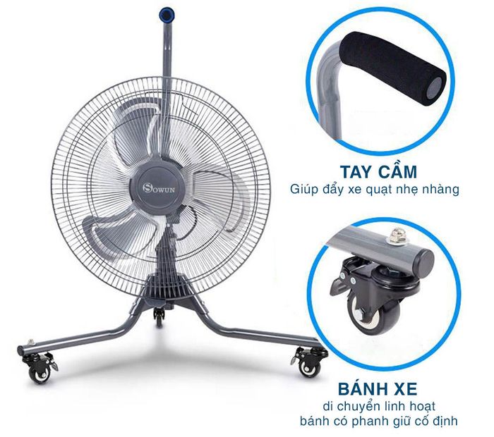 Quạt sàn công nghiệp Sowun SW-825