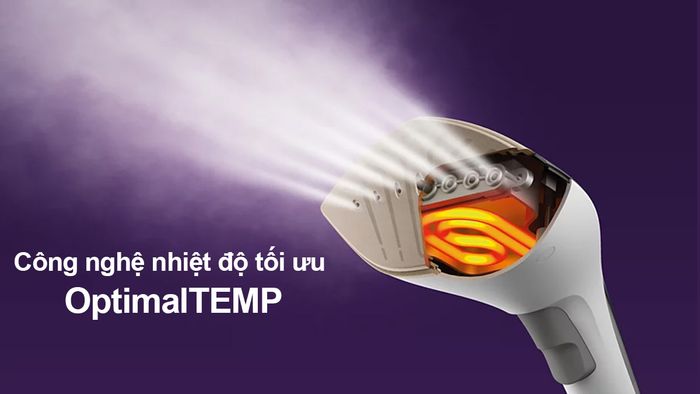 Công nghệ OptimalTEMP bàn ủi Philips GC628/80