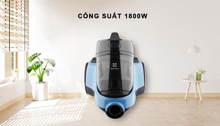 Máy Hút Bụi Electrolux EC31-2BB có công suất hoạt động 1800W