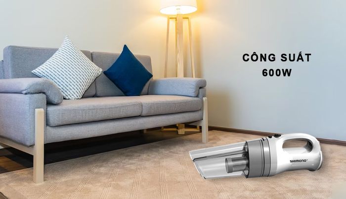 Máy Hút Bụi Shimono SVC1015 có công suất hoạt động 600W