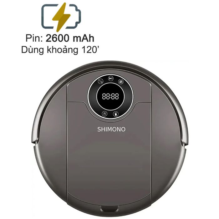 Robot Hút Bụi Shimono ZK808 có thể hoạt động liên tục 120 phút