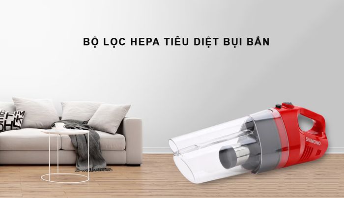 Bộ lọc HEPA của Shimono SVC1020 có khả năng tinh lọc không khí hiệu quả