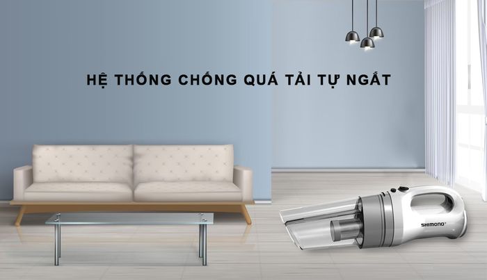 Shimono SVC1015 có hệ thống chống quá tải tự ngắt