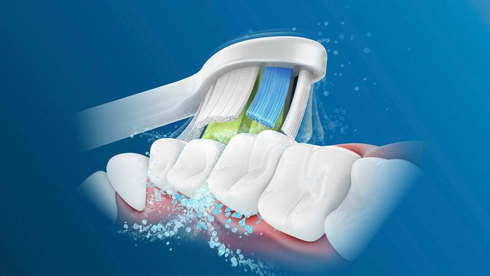 Philips Sonicare HX3671/23 có khả năng làm sạch mạnh mẽ và nhẹ nhàng