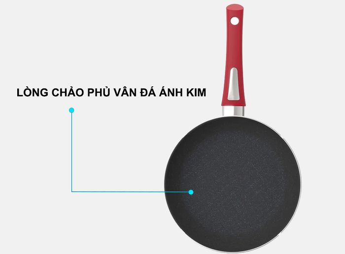 Lòng chảo chống dính Elmich EL-7103Max Size 24cm phủ vân đá ánh kim