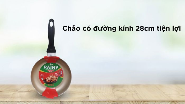 Chảo chống dính 28cm Rainy High-Class RNS28TT có đường kính 28cm