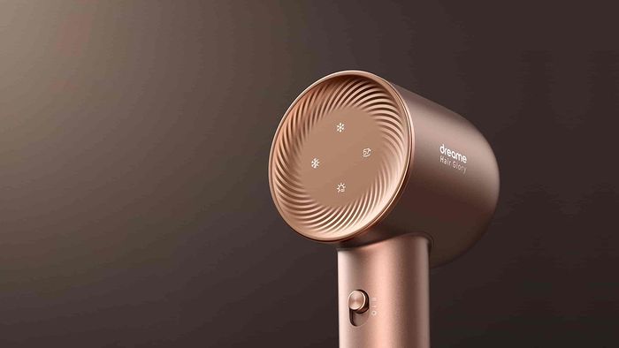 Đèn báo nhiệt độ tích hợp trên máy sấy tóc Dreame AHDA6-RS - Màu Rose