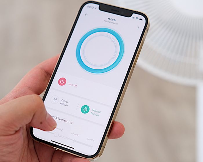 Có thể cài đặt app Mi home để điều khiển quạt từ xa