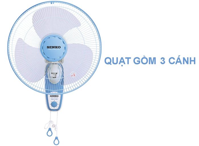 Senko TC1626 tích hợp 3 cánh quạt