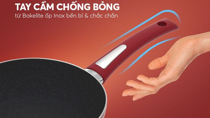 Elmich EL-7102Max Size 20cm có tay cầm bằng nhựa bakelite cách nhiệt