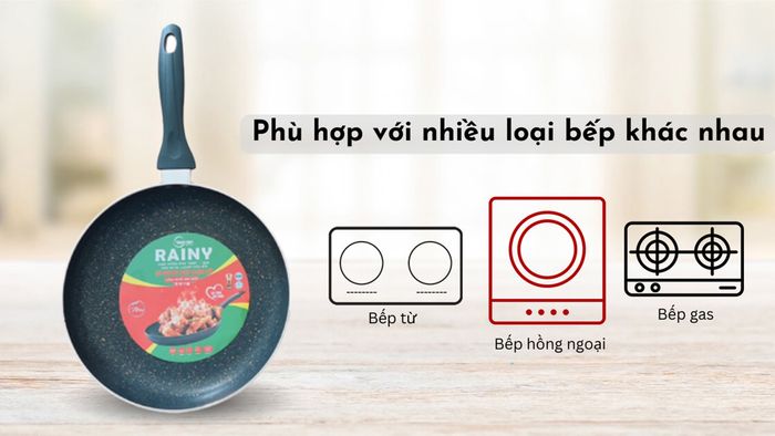 Rainy Veinstone RNT22TT phù hợp với mọi loại bếp khác nhau