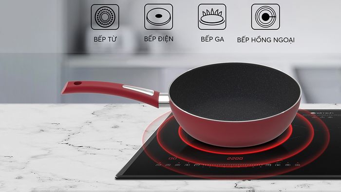 Elmich EL-7102Max Size 20cm sử dụng phù hợp với mọi loại bếp