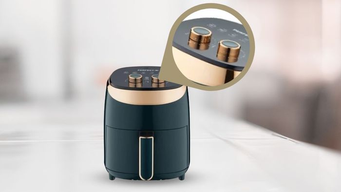Nồi chiên không dầu Perfect PF-G03 được trang bị núm xoay điều khiển