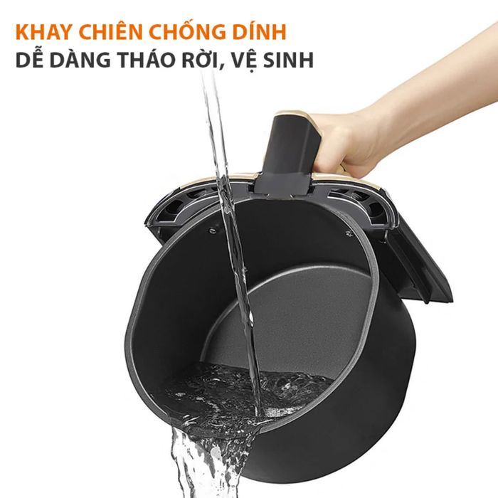 Người dùng có thể vệ sinh Gaabor AF65M-BK01A một cách dễ dàng