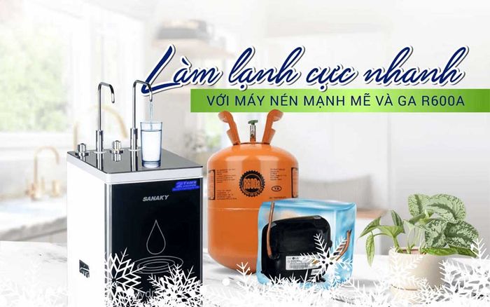 Máy lọc nước nóng lạnh Sanaky VH-102HP làm lạnh nhanh